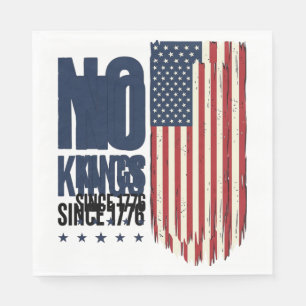 No Kings Since 1776 Patriotic Flag Shirt Design_1 Napkin