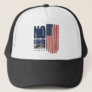 No Kings Since 1776 Patriotic Flag Shirt Design_1 Trucker Hat