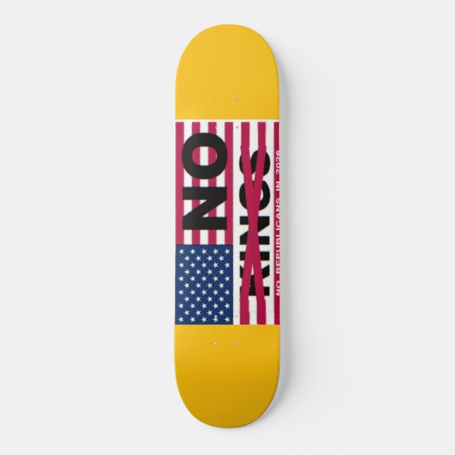 "NO kings" Skateboard (Front)