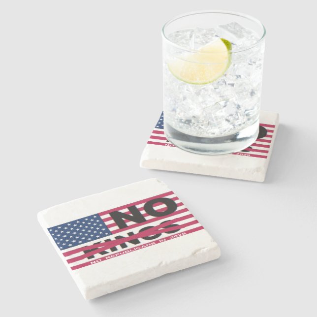 NO KINGS STONE COASTER (Side)