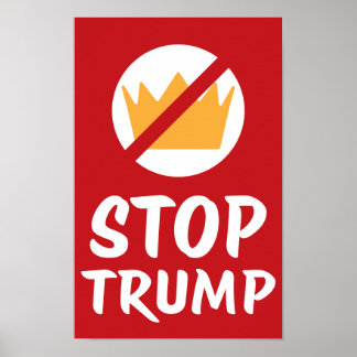 NO KINGS STOP TRUMP Anti-Trump | RED | Protest Poster
