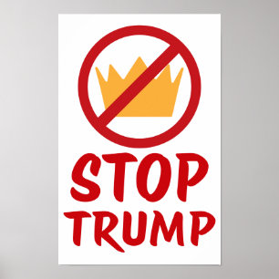 NO KINGS STOP TRUMP Anti-Trump RYW Protest Poster