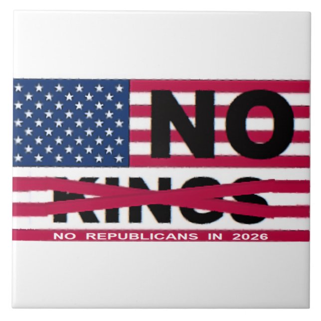 NO KINGS TILE (Front)