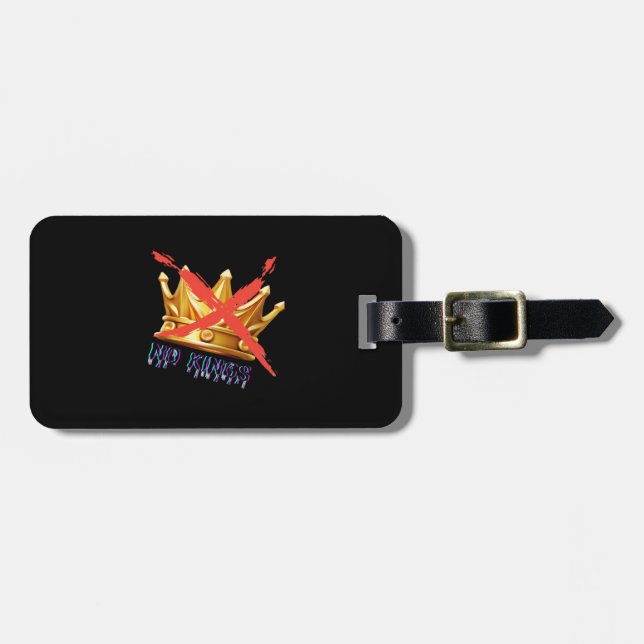 No Kings Trendy Design Luggage Tag (Front Horizontal)