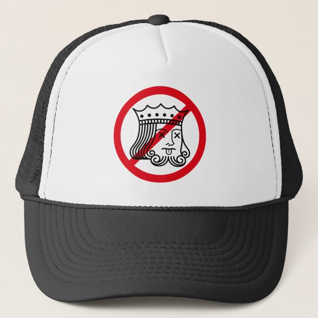 NO KINGS! - Trump Protest nokingstees Trucker Hat (Front)