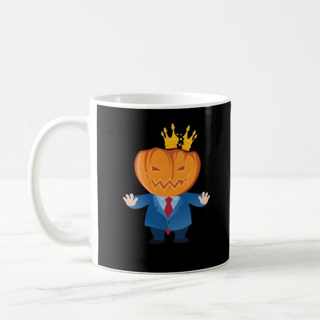 No Kings - Trumpkin Pumpkin Classic Coffee Mug (Left)