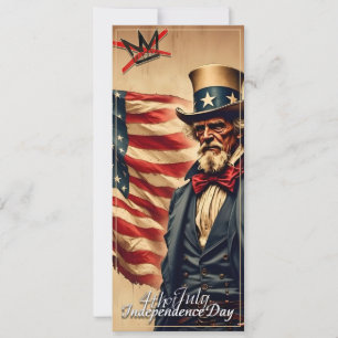No Kings Uncle Sam Independence Day Art