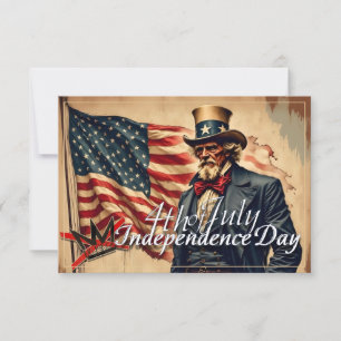 No Kings Uncle Sam Independence Day Art