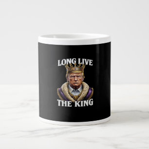 No Kings Vintage Long The King  Large Coffee Mug