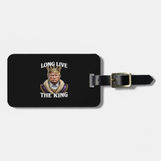 No Kings Vintage Long The King  Luggage Tag