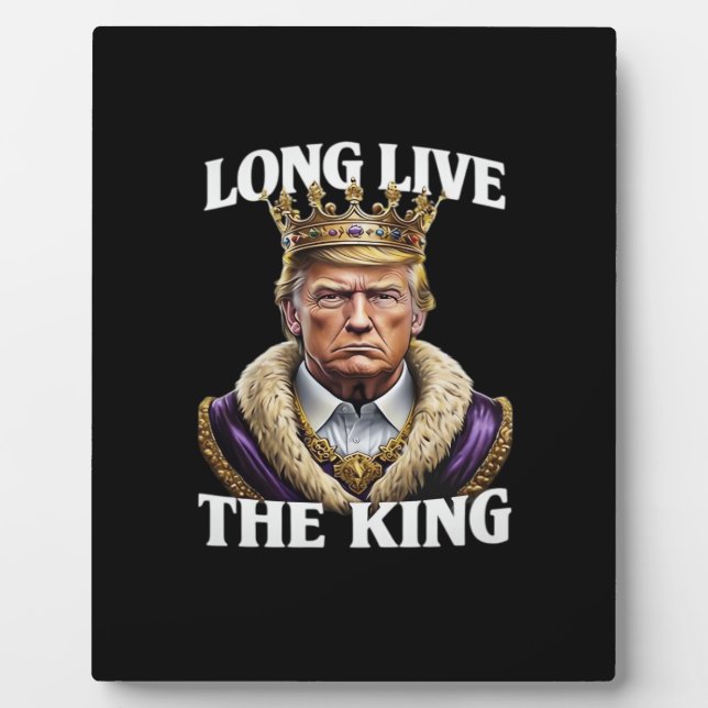 No Kings Vintage Long The King  Plaque (Front)