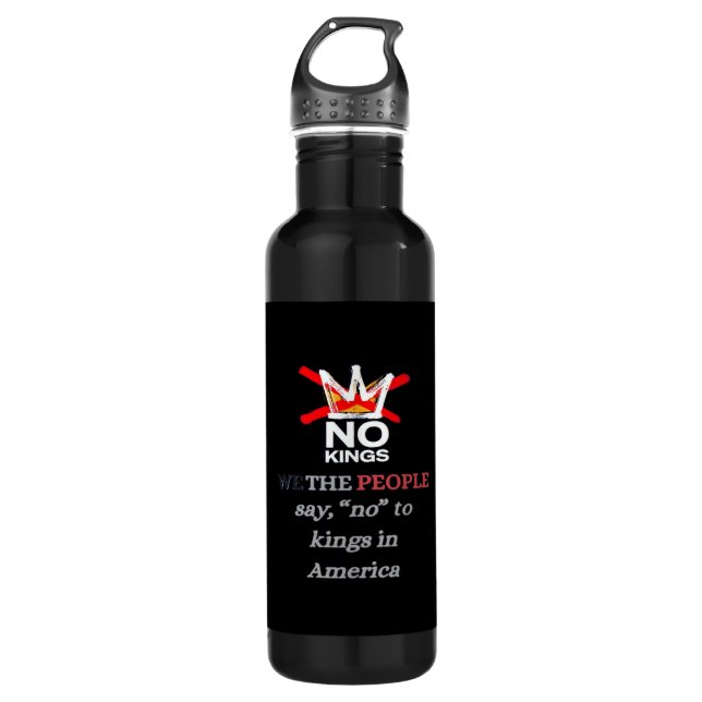 No Kings We the People Freedom Classic Style 710 Ml Water Bottle (Front)
