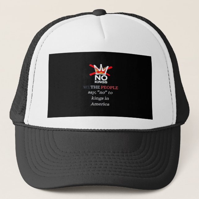 No Kings We the People Freedom Classic Style Trucker Hat (Front)