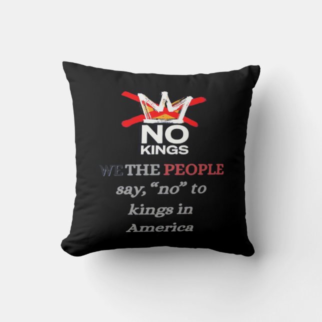 No Kings We The People Say No To Tyranny Classic Cushion (Front)