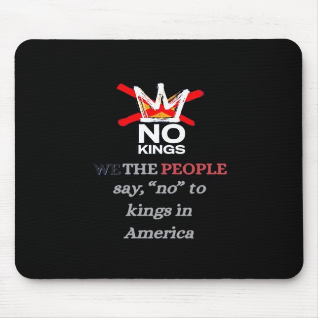 No Kings We The People Say No To Tyranny Classic Mouse Mat (Front)