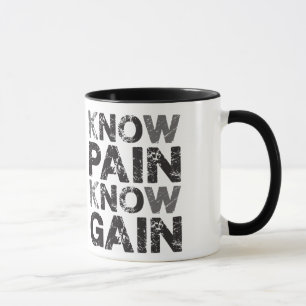 No (know) Pain, No Gain Mug