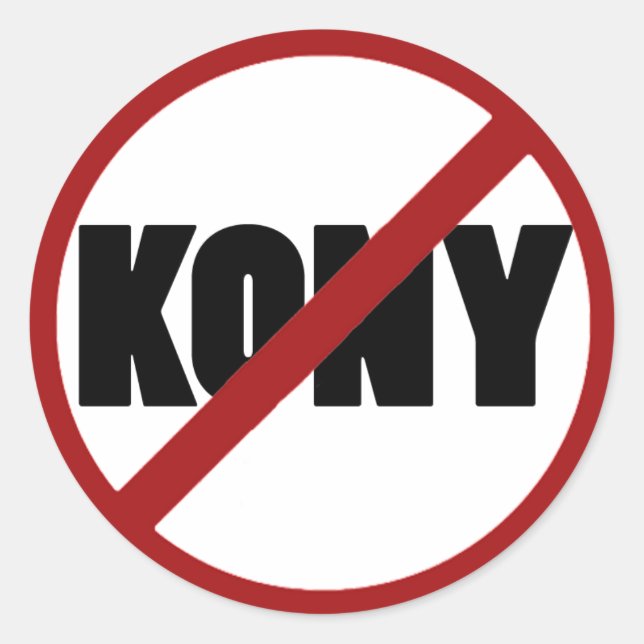 No Kony Stickers (Front)