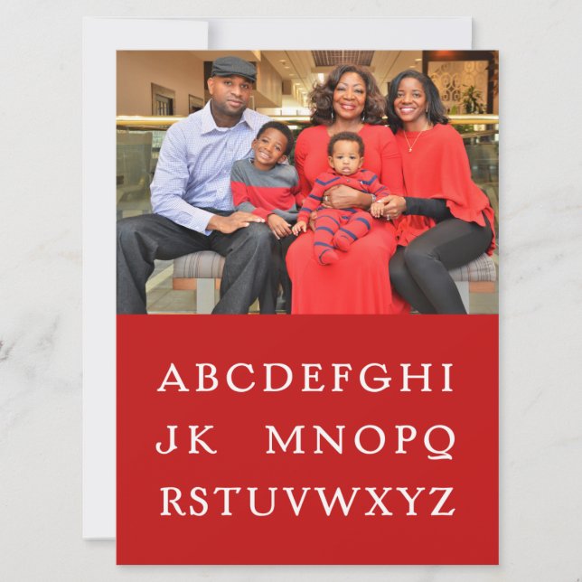 "No L" Flat Christmas Card (Front)