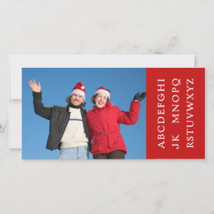 No L for Christmas Holiday Card