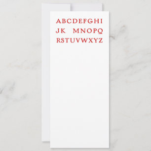 No L "Joke" Alphabet (Noel) Holiday Card