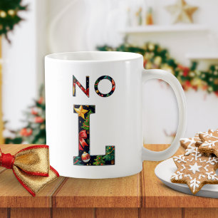 "No L" Pun Humour Personalised Christmas Funny Coffee Mug