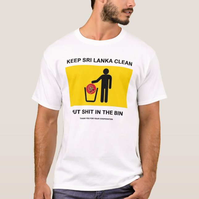 NO L.T.T.E IN SRI LANKA - Customised T-Shirt (Front)