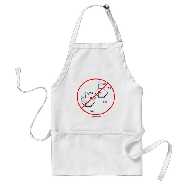 No Lactose (Lactose Intolerance) Standard Apron (Front)