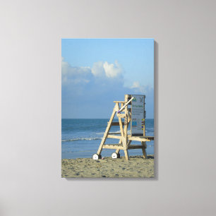 No Lifeguard On Duty Canvas Print