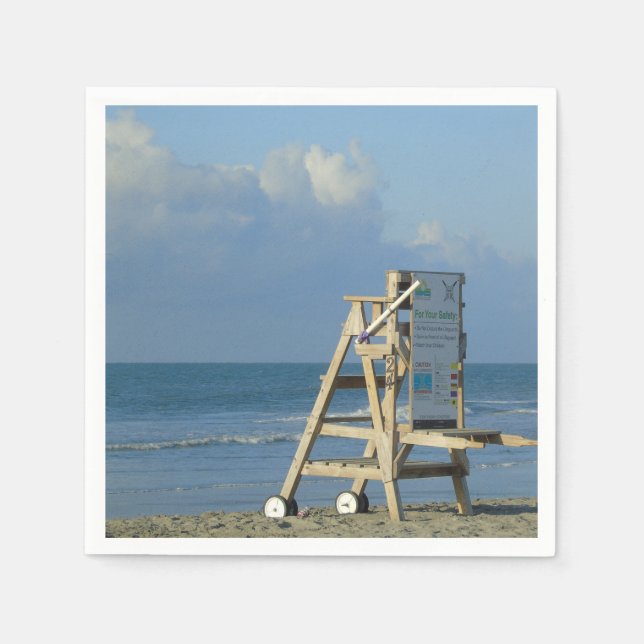 No Lifeguard On Duty Napkin (Front)