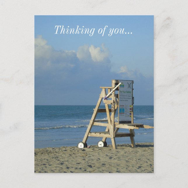 No Lifeguard On Duty Postcard (Front)