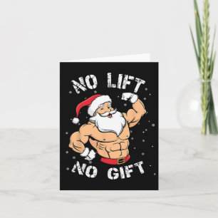 No Lift No Gift Bodybuilding Card