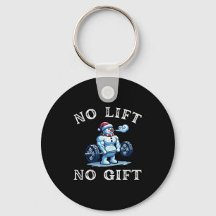 No Lift No Gift Funny Workout Snowman Christmas Gy Key Ring