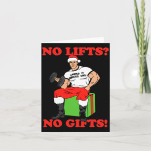 No Lifts No Arnold Schwarzenegger Christma Card