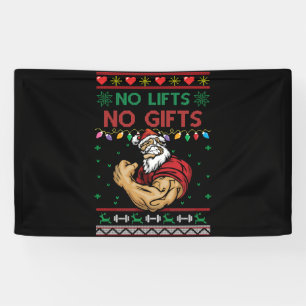 No Lifts No s Ugly Christmas Workout Powerlifting Banner