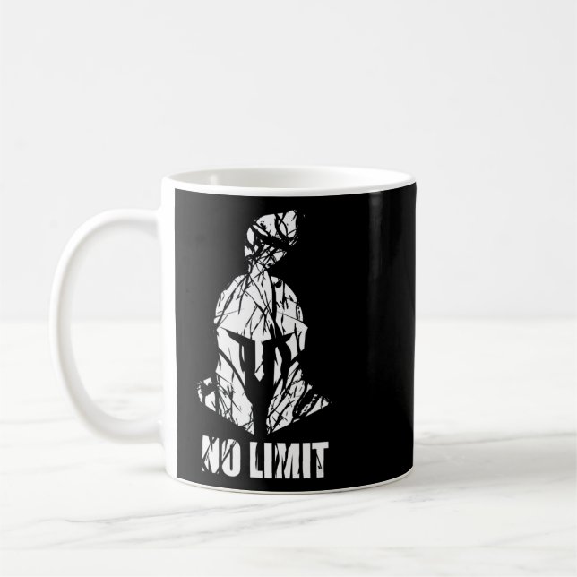 No Limit Spartan Beast On Gym Motivation Fitness S Coffee Mug (Left)