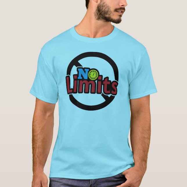 No Limits – Bold & Motivational Typography Design  T-Shirt (Front)