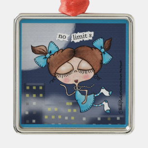 No Limits-City Girl Metal Tree Decoration
