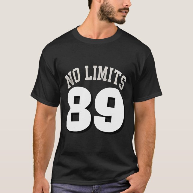 No Limits Custom Text Bold Motivational Style T-Shirt (Front)