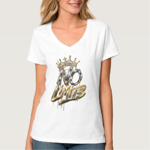 No Limits Gold Crown Luxury Design T-Shirt