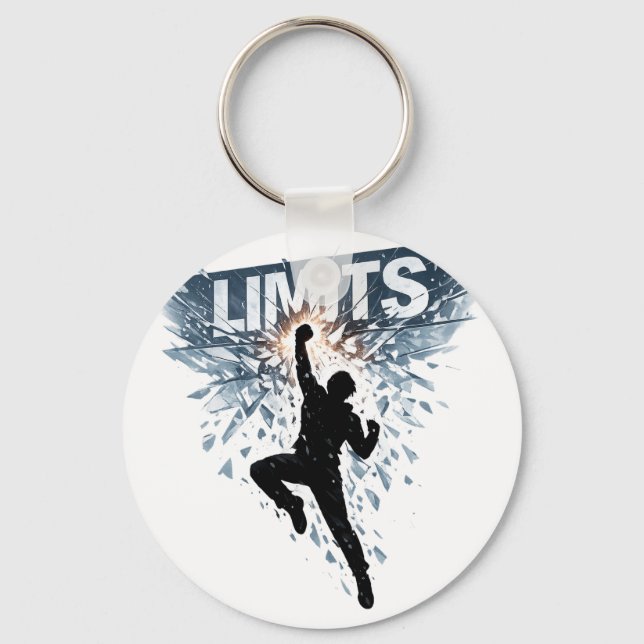 No Limits Motivation Design  Key Ring (Front)