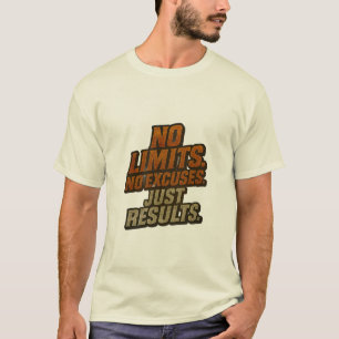 No Limits. No Excuses. Just Results. – Bold Motiva T-Shirt