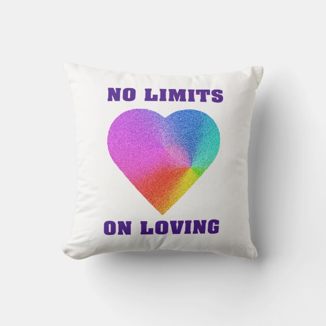 No Limits on Loving Cushion (Front)