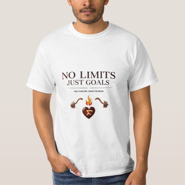 No Limits Target Arrow Motivational Value T-Shirt (Front)