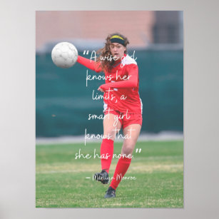 No Limits Teen Daughter Sports Quote Poster