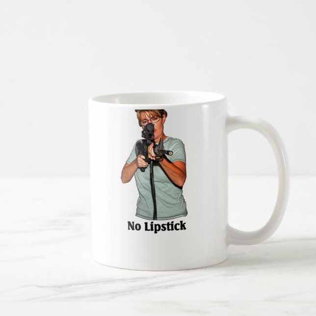 No Lipstick Coffee Mug (Right)