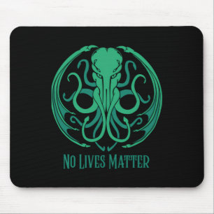 No Lives Cthulhu Sticker Mouse Mat