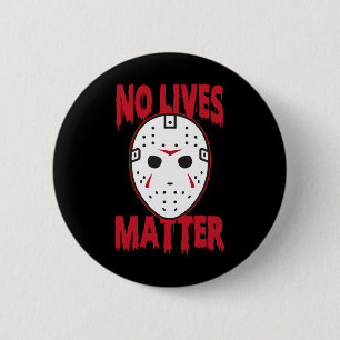 No Lives Horror Mask Halloween Costume Fun 6 Cm Round Badge