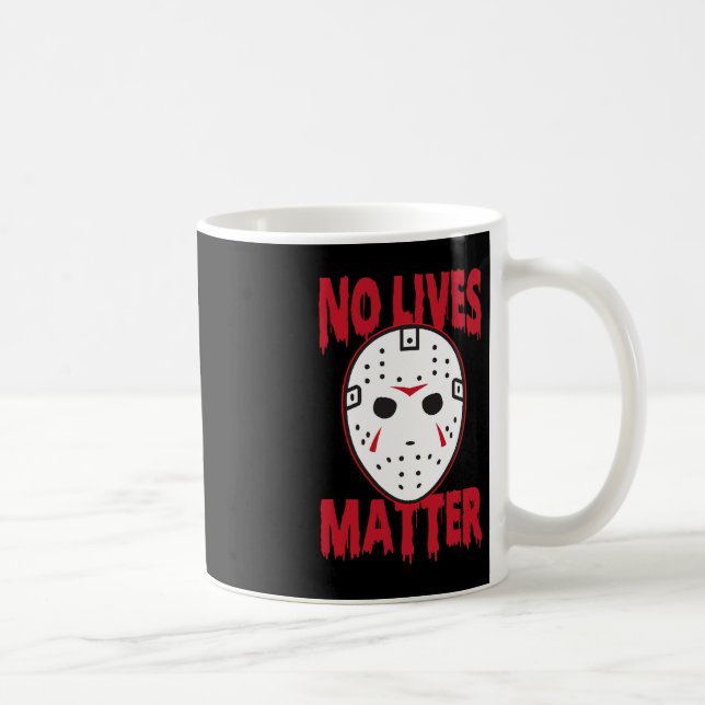 No lives horror mask   Halloween Costumes Coffee Mug (Right)