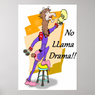 No llama drama!! 4 poster