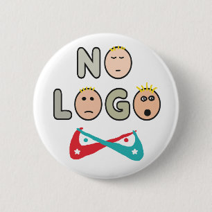 No Logo Anti Brand Capitalist 6 Cm Round Badge